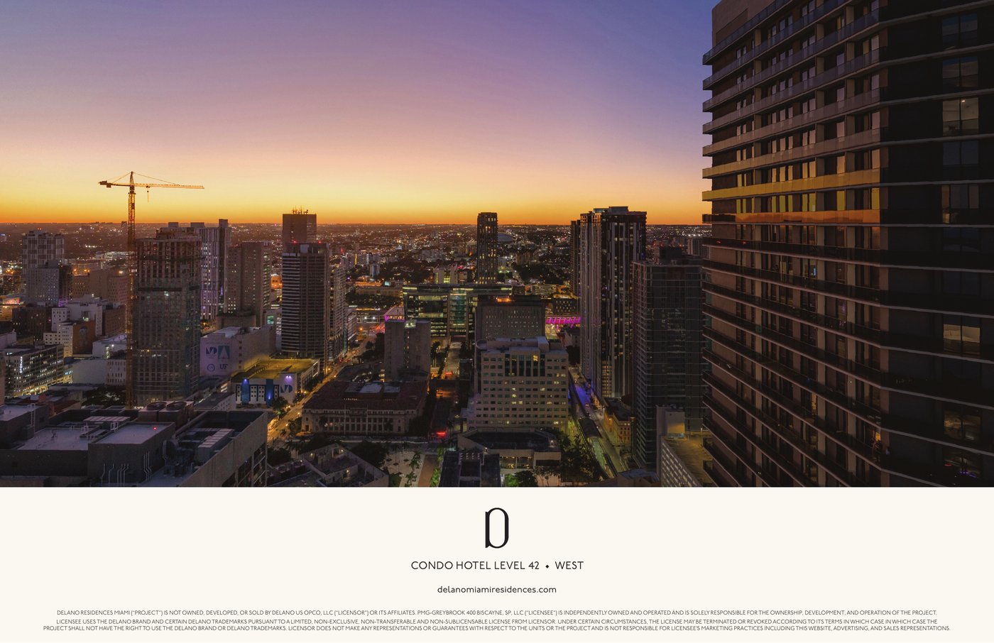 Vista simulada andar 42 direção Oeste